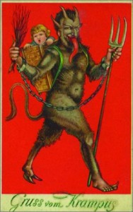 The Krampus is a real legend, not made up for the show.